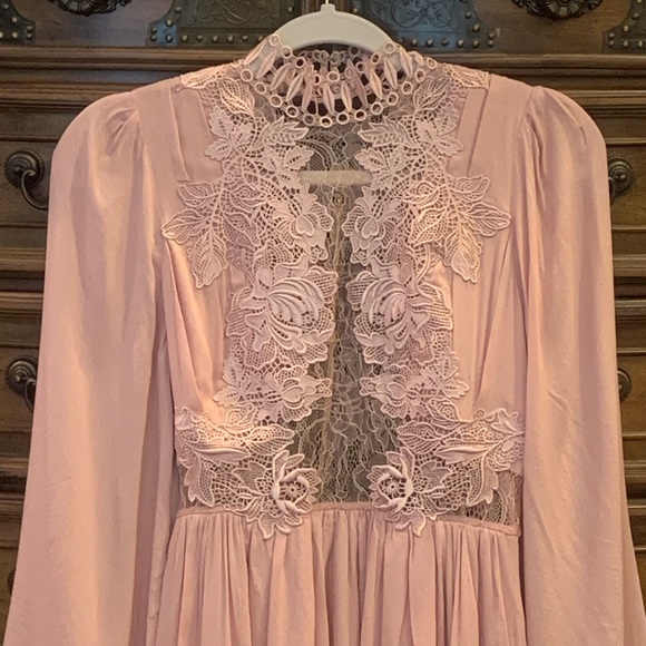 NWT $300 Free People Divine Mini Dress Rose Lace 4 - Picture 8 of 16